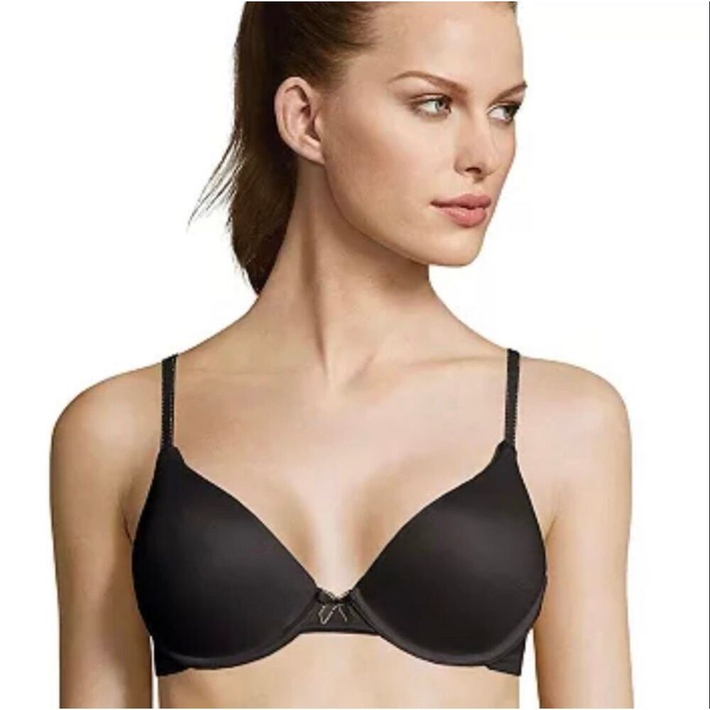 Maidenform Comfort Devotion Demi T-Shirt Bra Black 34A